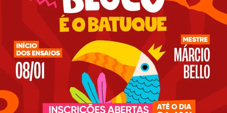 Meu Bloco inicia vivência com oficinas gratuitas nesta quarta-feira: mais de 20 novos integrantes se juntam ao grupo