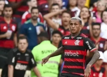 Wesley em partida do Flamengo • Foto: Marcelo Cortes/ CRF