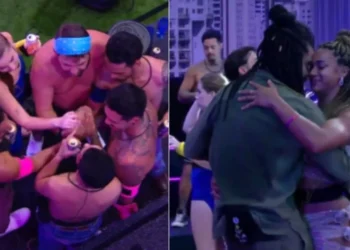 Festa foi marcada por aliança e clima entre brothers • Reprodução/Globoplay