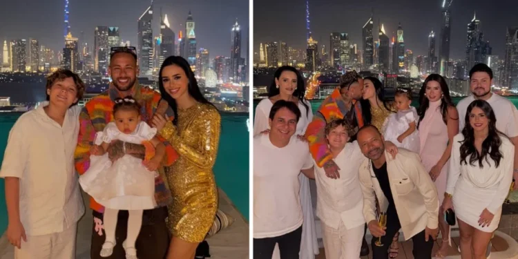 Bruna Biancardi posta fotos do Réveillon em Dubai, ao lado de Neymar e família