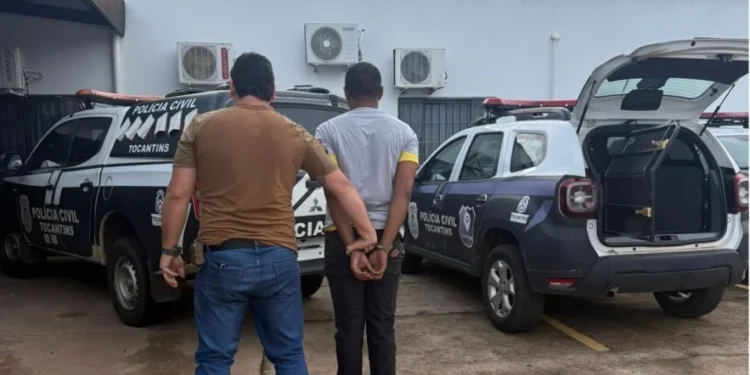 Homem foi preso e encaminhado à Unidade Penal de Paraíso, onde permanece à disposição da Justiça ..jpeg - Foto: Divulgação SSP/TO file_download