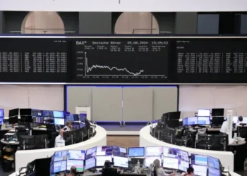 Bolsa de valores de Frankfurt, na Alemanha • 05/08/2024 REUTERS/Staff