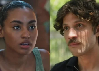 Mavi reencontra Viola em uma viagem a Paraty e fica em choque • Reprodução/Globoplay