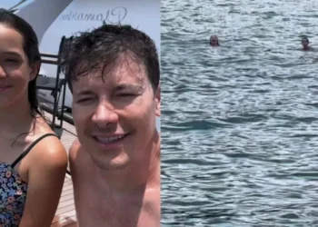 Rodrigo Faro mostrou que a filha caçula salvou uma mulher que foi arrastada por correnteza no mar • Instagram/Rodrigo Faro
