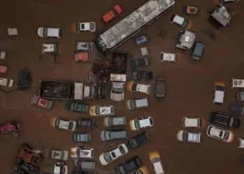 The Wider Image: Flood-battered farmers in southern Brazil wade through lost harvests • Área inundade em Eldorado do Sul, no Rio Grande do Sul13/05/2024REUTERS/Amanda Perobelli