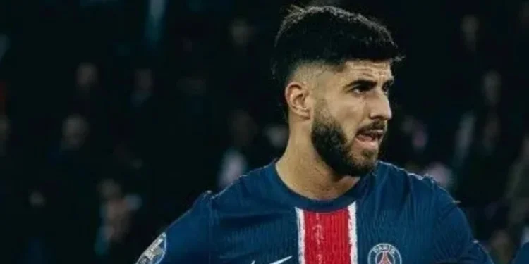 Marco Asensio, atacante do PSG • @marcoasensio10