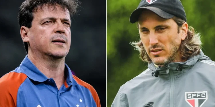 Fernando Diniz e Luis Zubeldía assumiram suas respectivas equipes em 2024 • Reprodução