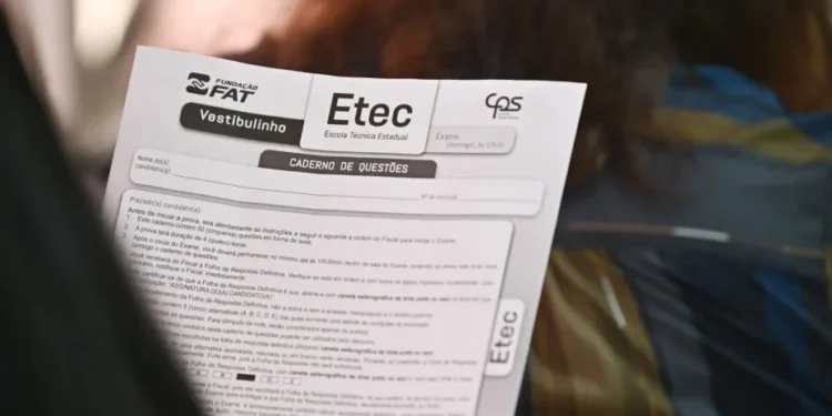 Resultado é publicado nesta segunda-feira, às 15h • Roberto Sungi/Centro Paula Souza