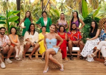 Elenco da segunda temporada de "Ilhados com a Sogra" • Marcos Serra Lima/Netflix