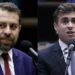 Guilherme Boulos (PSOL-SP), à direita, e Nikolas Ferreira (PL-MG), à esquerda • Mário Agra/Câmara dos Deputados / Vinicius Loures/Câmara dos Deputados