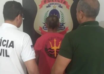 Homem foi preso após ação da 3ª DEAM de Araguaína Crédito -Foto -DICOM SSP TO
