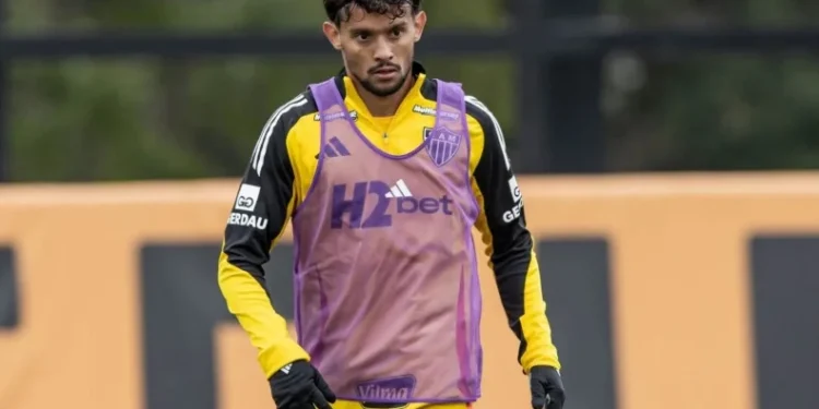 Gustavo Scarpa em treino do Atlético-MG nos Estados Unidos • Foto: Pedro Souza / Atlético