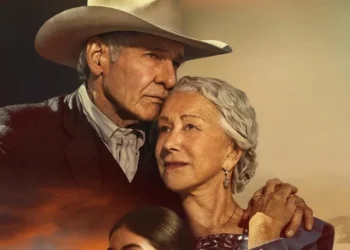 Pôster de "1923", derivado de "Yellowstone" com Harrison Ford e Helen Mirren • Reprodução