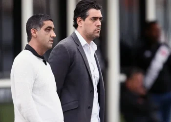 Luiz Mello e Paulo Bracks, quando estavam no Vasco da Gama • Daniel RAMALHO/CRVG