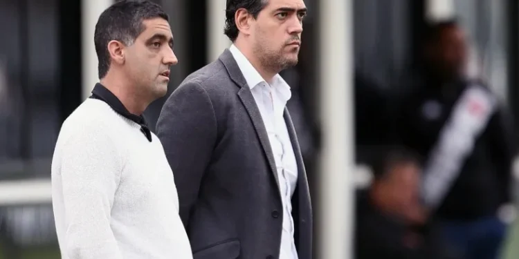 Luiz Mello e Paulo Bracks, quando estavam no Vasco da Gama • Daniel RAMALHO/CRVG