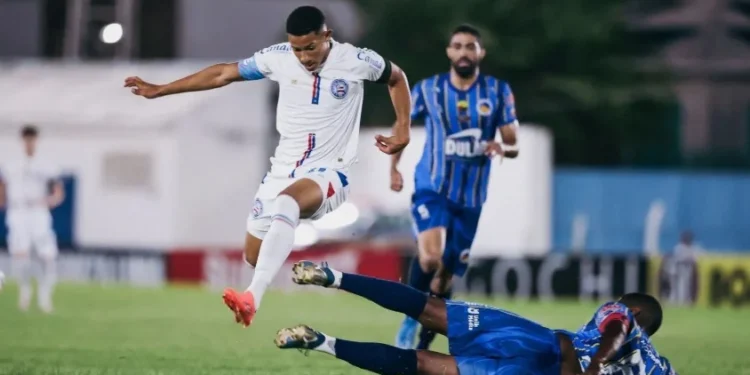 Bahia empata com Jacobino e segue sem vencer no Estadual • Bahia/Divulgação