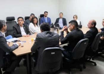 Andamento do concurso público da Polícia Civil e levantamento das demandas de cada setor pautaram a reunião - Foto: Jodacy Filho/Governo do Tocantins file_download