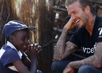 David Beckham faz trabalho na Unicef • Foto: UNICEF via Getty Images