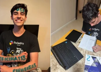 Fernando gabaritou a redação da Fuvest • Arquivo pessoal