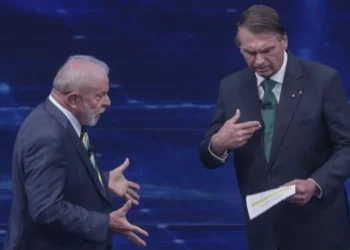 Debate entre o atual Presidente Lula (PT) e o ex-presidente Jair Bolsonaro (PL) no 2º turno das Eleições de 2022 • SUAMY BEYDOUN/AGIF - AGÊNCIA DE FOTOGRAFIA/AGIF - AGÊNCIA DE FOTOGRAFIA/ESTADÃO CONTEÚDO (16.out.2022)