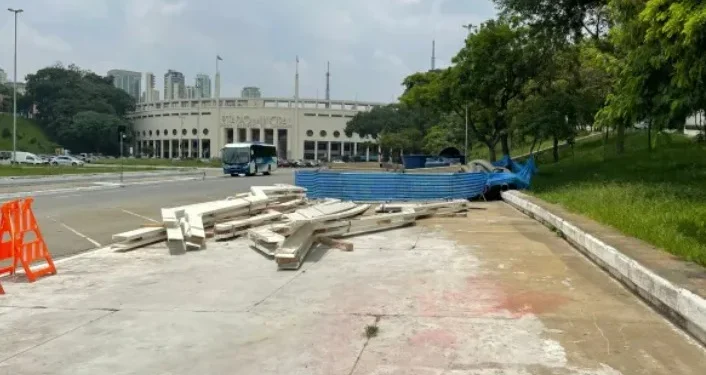 Às vésperas da final da Copinha, Pacaembu segue “em obras”