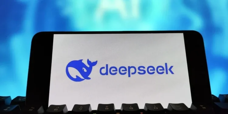 SUQIAN, CHINA - JANUARY 27: In this photo illustration, the logo of Deepseek is displayed on a smartphone screen on January 27, 2025 in Suqian, Jiangsu Province of China. (Photo by VCG/VCG via Getty Images) • (Photo by VCG/VCG via Getty Images)