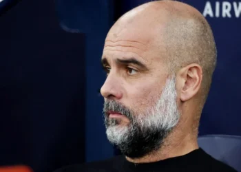 Técnico do Manchester City, Pep Guardiola, durante partida contra o Newvcastle pela Premier League • 19/08/2023 REUTERS/Phil Noble