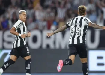 Comemoração de gol do Botafogo contra o Fluminense • Vítor Silva / Botafogo