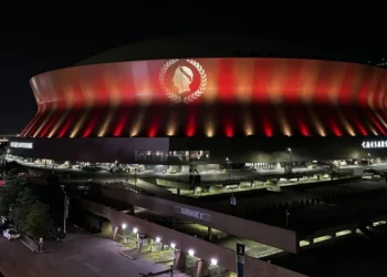 Caesars Superdome, palco da final da NFL • Divulgação/ @CaesarsDome
