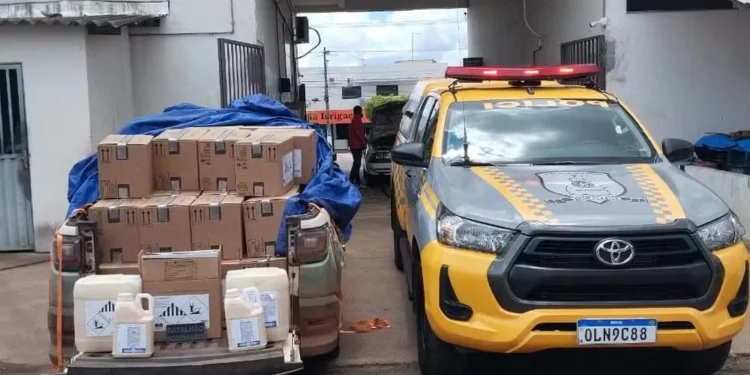 Carga de agrotóxicos avaliada em R$ 232 mil é apreendida na TO-070 ao ser transportada de forma irregular