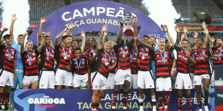 Flamengo conquistou a Taça Guanabara após golear o Maricá no Maracanã • Gilvan de Souza/Flamengo