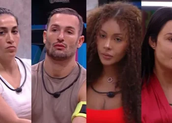 Daniele, Diego, Giovanna e Gracyanne formam o terceiro Paredão • Reprodução/Globoplay