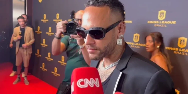 Neymar na cerimônia de draft da Kings League • Raul Moura / CNN