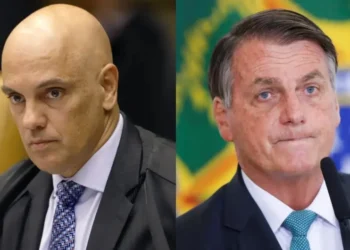 Ministro do STF Alexandre de Moraes e o ex-presidente Jair Bolsonaro • Rosinei Coutinho/SCO/STF e Adriano Machado/Reuters