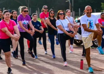 Caminhada no Cesamar reúne mais de 100 mulheres da Guarda Metropolitana de Palmas