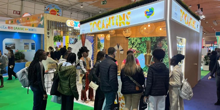 Estande do Tocantins tem sido um dos destaques do pavilhão brasileiro logo no primeiro dia da feira