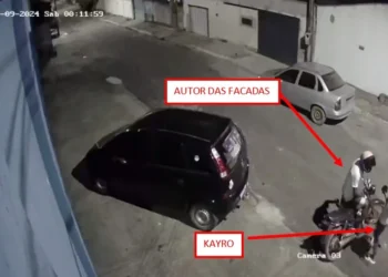 Momento em que o autor cobrava a dívida que a vítima tinha com ele - Divulgação PCTO