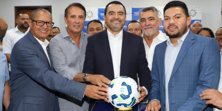Governador Wanderlei Barbosa lançou oficialmente a 4ª edição do Copão Tocantins, destacando a importância do evento para o esporte e a integração dos municípios tocantinenses
Foto:  Antônio Gonçalves/Governo do Tocantins