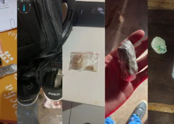 Além de entorpecentes, foram apreendidos nos endereços dos investigados, aparelhos celulares e objetos utilizados para venda de drogas - Divulgação PCTO