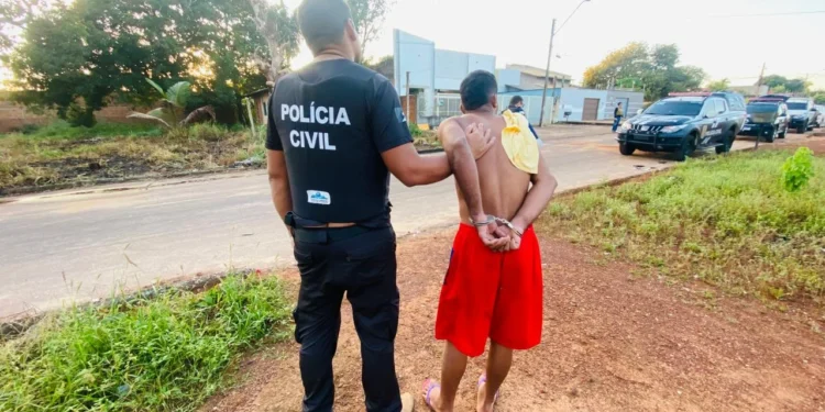 Investigado foi capturado logo nas primeiras horas da manhã e conduzido para a DHPP - Palmas - Divulgação PCTO