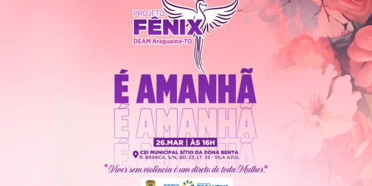 Projeto Fênix leva serviços gratuitos e orientação para mulheres em situação de vulnerabilidade nesta quarta-feira, 26 - Dicom SSP/TO