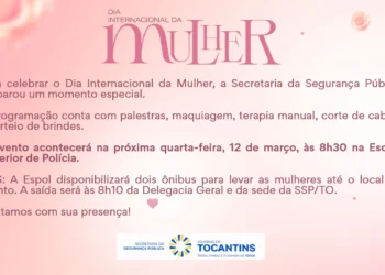 Segurança Pública celebra o Dia da Mulher com programação especial na Espol - Divulgação SSP/TO