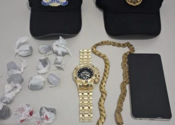 Drogas e demais objetos apreendidos durante ação de cumprimento de mandado de busca Dicom SSP TO