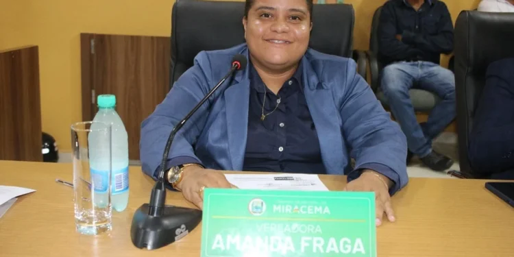 Vereadora Amanda Fraga 
Foto: DJ Léo