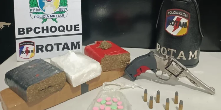 Material apreendido. - Foto: Ascom ROTAM