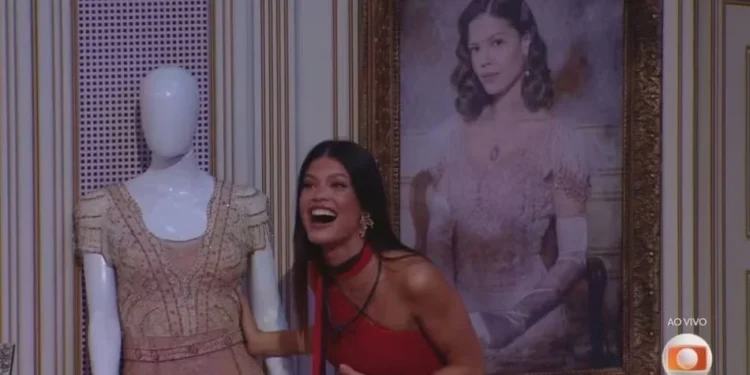 BBB25: brothers encenam cena de novela na Festa da Líder Vitória Strada