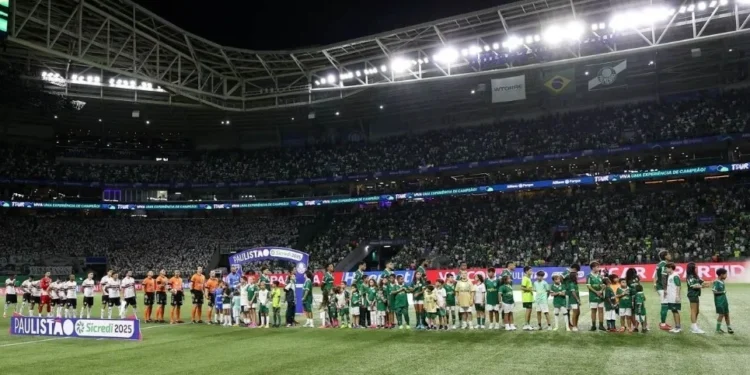 Palmeiras e São Paulo pela semifinal do Paulistão, no Allianz Parque • Cesar Greco/Palmeiras