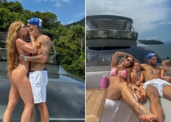 Viirginia curte barco com Zé Felipe e filhas • Instagram / Virginia