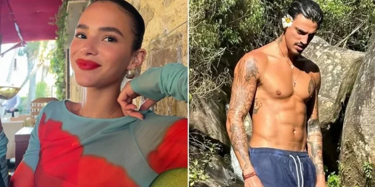 Bruna Marquezine curte fotos do modelo Leo Brum • Instagram / Bruna Marquezine / Leo Brum