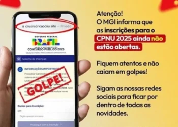 Alerta de golpe sobre novas inscrições do CNU Crédito: Reprodução/ Instagram